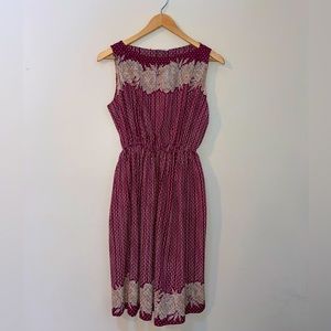 Vintage polkadot and floral dress